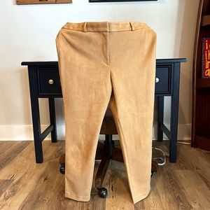 Camel color Size 12 Faux Suede Pant.